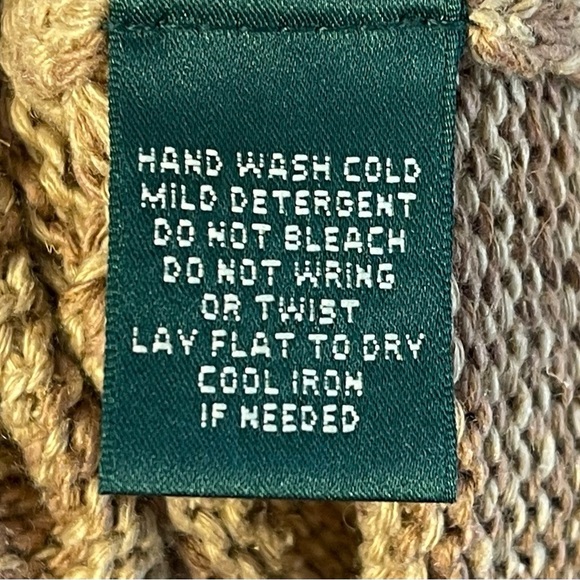 Lauren Ralph Lauren Southwestern Native American Blanket Weave, Silk Blend M/L - Picture 6 of 7